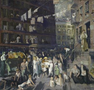 クリフ住人、1913 作： George Wesley Bellows